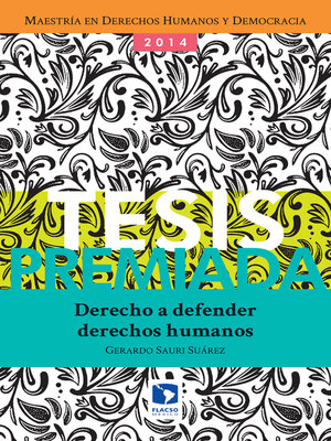 cover image of Derecho a defender derechos humanos